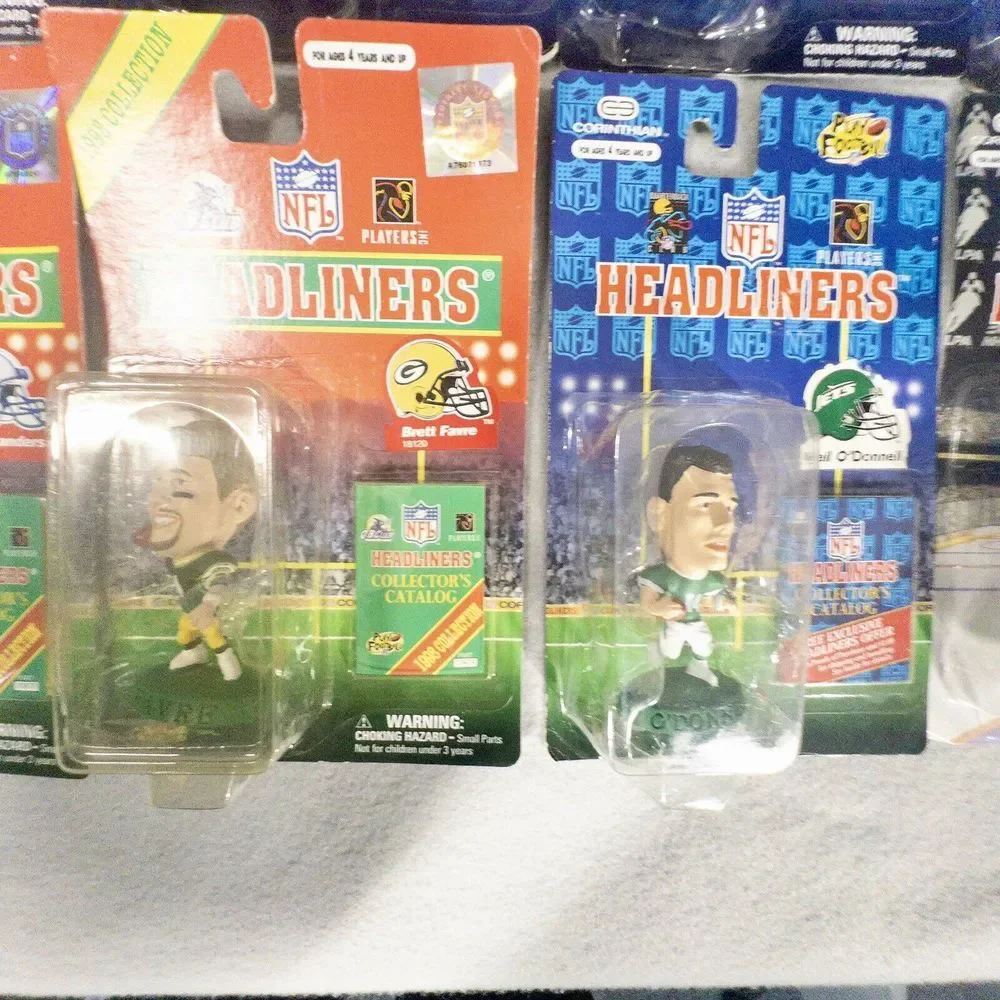 Vintage 1990's Headliners‎ Sports Figures Ten NBA NFL NHL Sports Figures NIP
